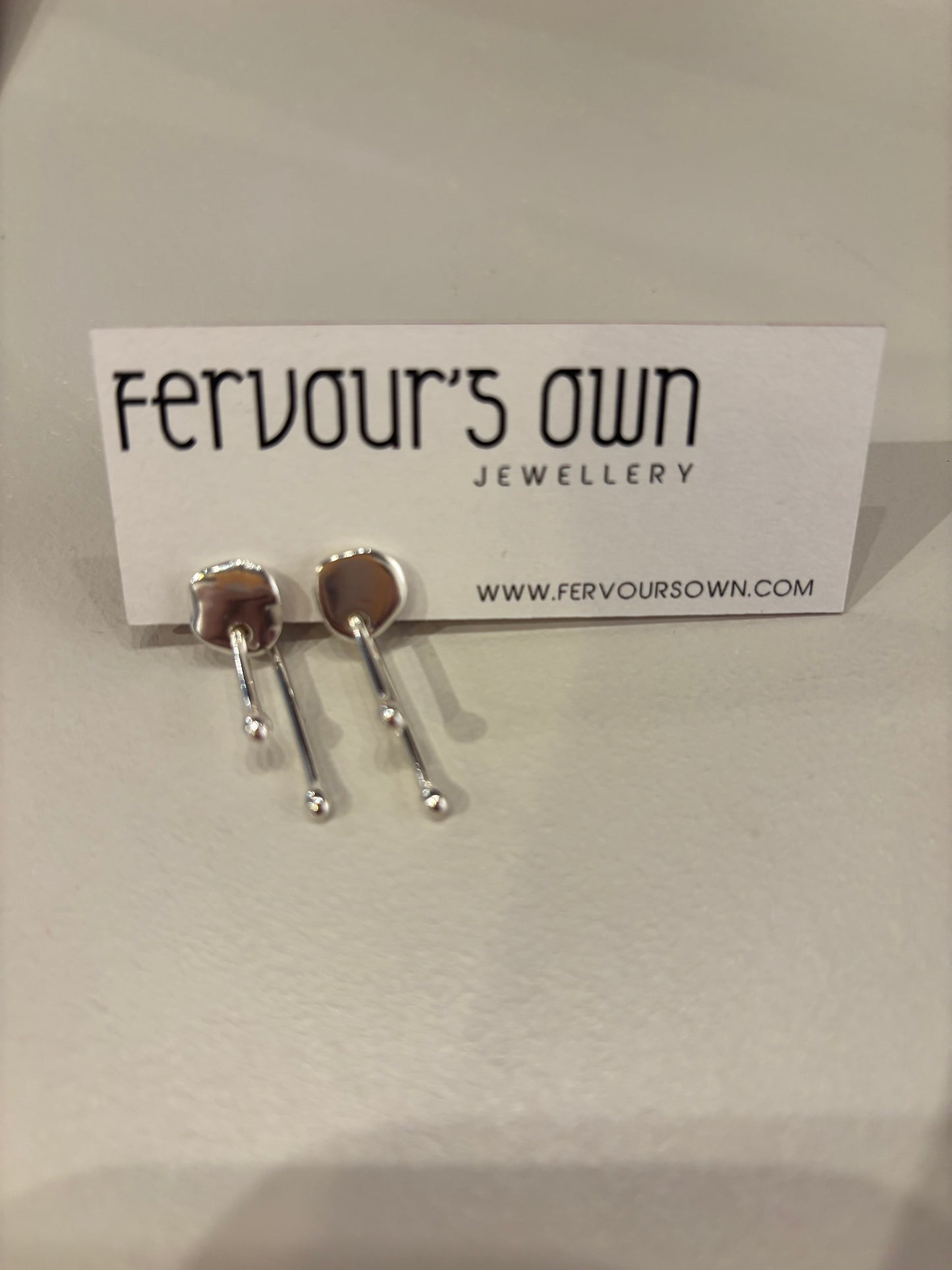 Pierced Pebble Studs