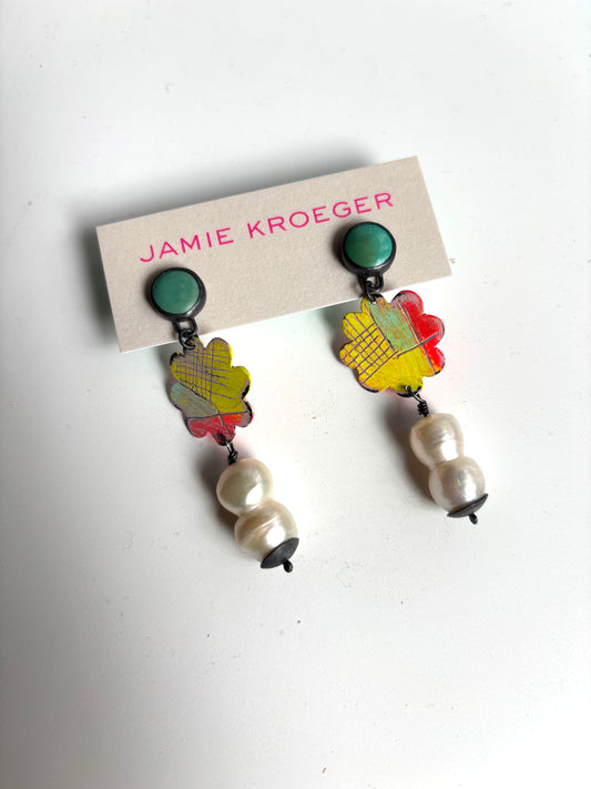 Mark Making Earrings: Not Done Till it's Overdone Version III